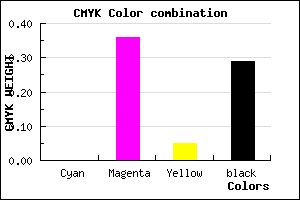 #B675AD color CMYK mixer