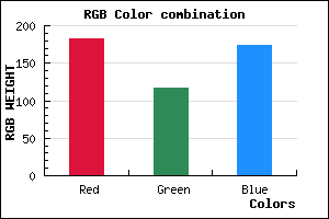 rgb background color #B675AD mixer