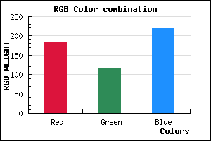 rgb background color #B675DB mixer