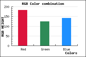 rgb background color #B67C8E mixer