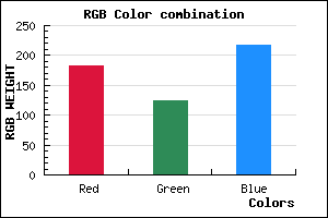 rgb background color #B67CDA mixer