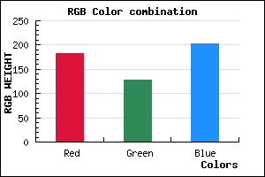 rgb background color #B67FCB mixer