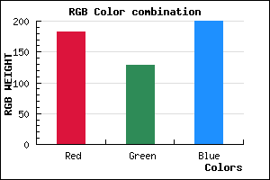 rgb background color #B680C8 mixer