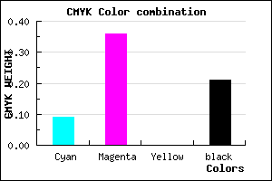 #B681C9 color CMYK mixer