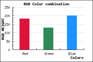 rgb background color #B681C9 mixer