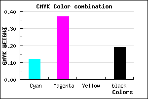 #B682CE color CMYK mixer