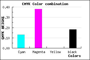 #B682D2 color CMYK mixer