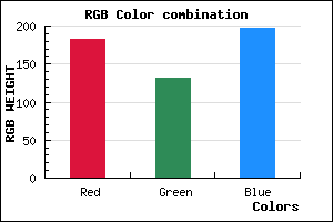 rgb background color #B683C5 mixer