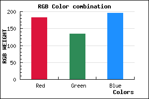 rgb background color #B686C4 mixer
