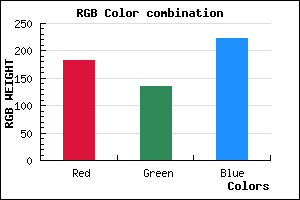 rgb background color #B687DF mixer