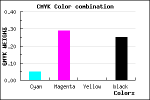 #B688C0 color CMYK mixer