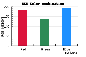 rgb background color #B689C1 mixer