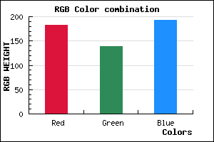rgb background color #B68AC0 mixer