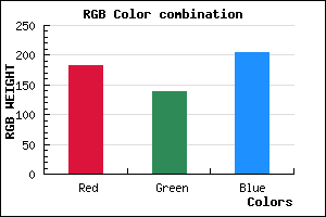 rgb background color #B68ACC mixer
