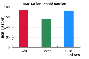 rgb background color #B68BB5 mixer