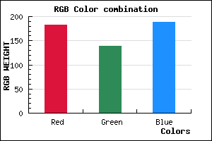rgb background color #B68BBD mixer