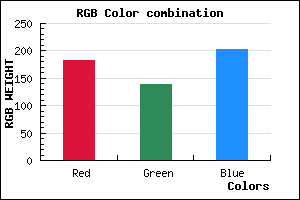 rgb background color #B68BCB mixer