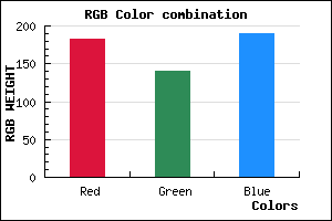 rgb background color #B68CBE mixer