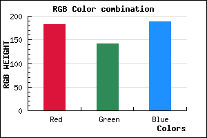 rgb background color #B68DBD mixer