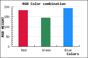 rgb background color #B690C0 mixer