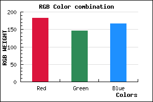 rgb background color #B692A6 mixer