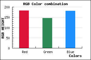 rgb background color #B692B5 mixer