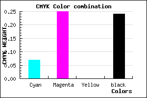 #B693C3 color CMYK mixer