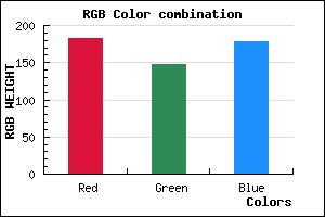 rgb background color #B694B2 mixer