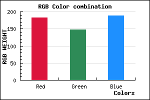 rgb background color #B694BC mixer