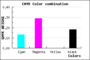 #B695D1 color CMYK mixer