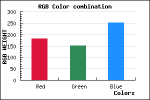 rgb background color #B697FB mixer