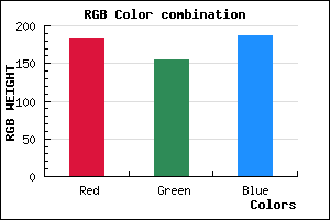 rgb background color #B69BBB mixer