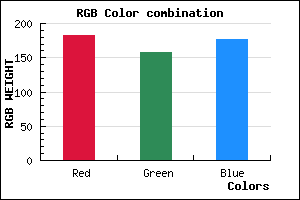 rgb background color #B69DB1 mixer