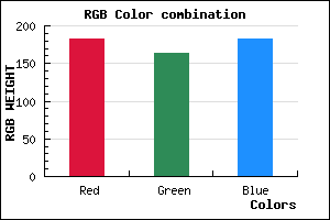 rgb background color #B6A3B7 mixer