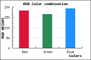 rgb background color #B6A5C1 mixer