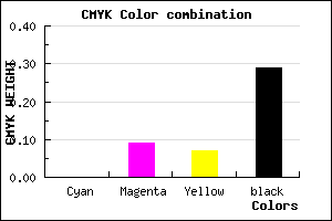 #B6A6AA color CMYK mixer
