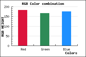 rgb background color #B6A6AF mixer