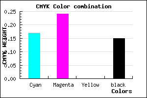#B6A6DA color CMYK mixer