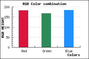 rgb background color #B6A8B8 mixer