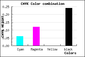 #B6AAC2 color CMYK mixer