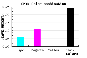 #B6ACC2 color CMYK mixer