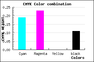 #B6ADE2 color CMYK mixer