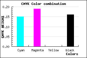 #B6AFD7 color CMYK mixer