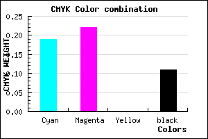 #B6B0E2 color CMYK mixer