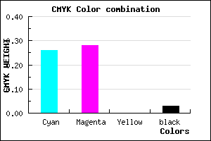 #B6B1F7 color CMYK mixer