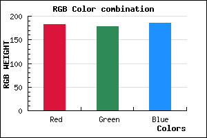 rgb background color #B6B2BA mixer