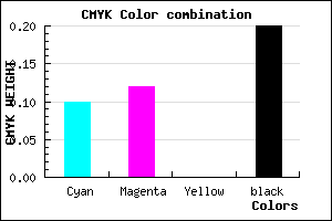 #B6B3CB color CMYK mixer