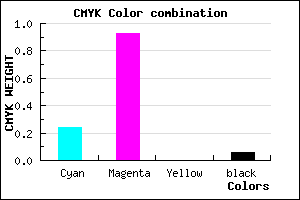 #B612F0 color CMYK mixer