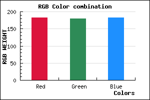 rgb background color #B6B4B6 mixer