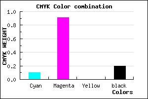 #B613CB color CMYK mixer